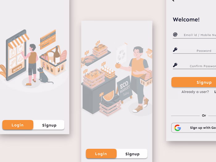 Grocery Delivery App Designing