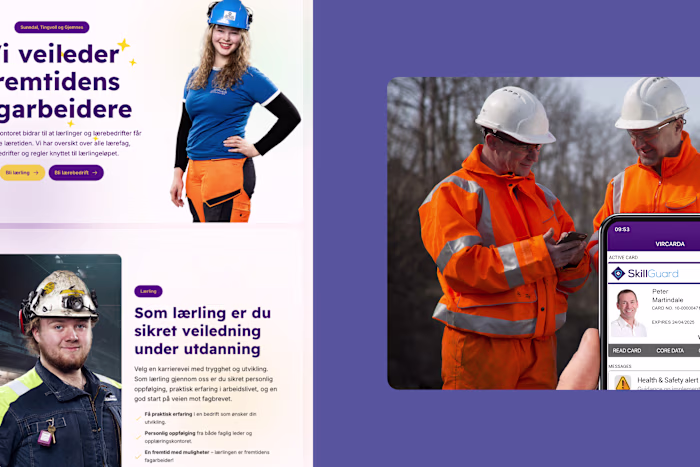 Opplæringskontor Framer Website Design