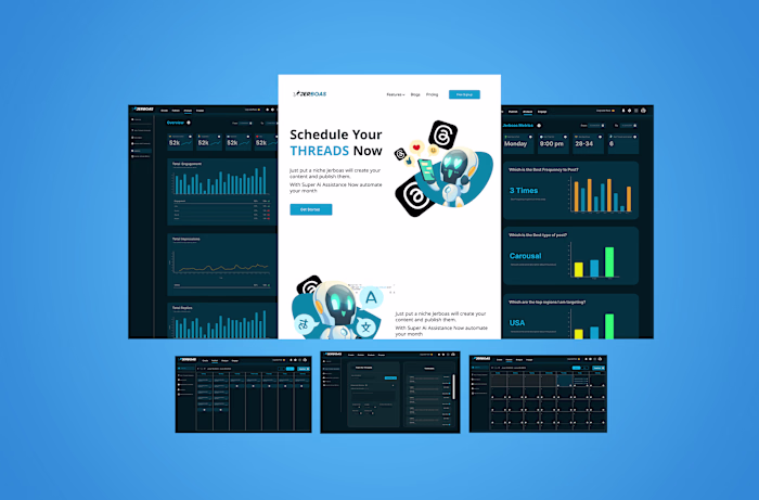 Thriend.io UI/UX Design for SAAS