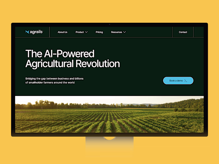 AI-Powered Web Experience for Agrails