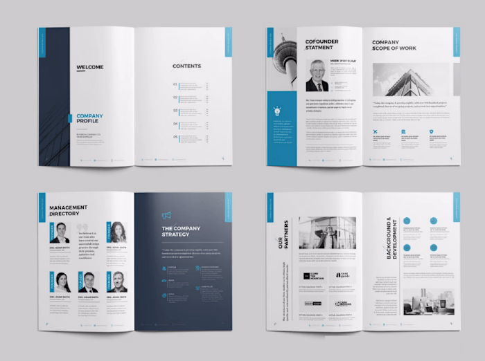 Brochure, Annual Reports, White Paper Design Folio