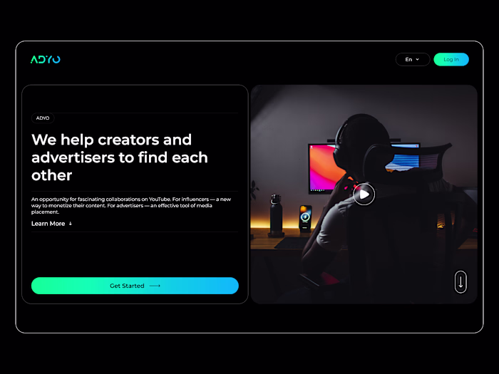 ADYO Landing Page Design