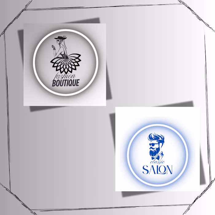 Stylish branding design for boutique and salon.