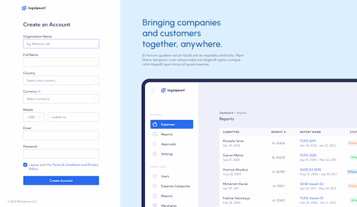 M Expense: A SaaS for tracking company and multi-team expenses.