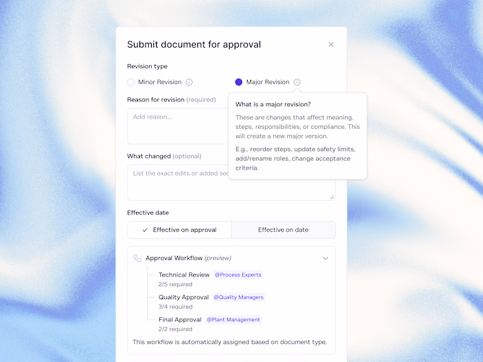 Workflow modal redesign (B2B SaaS)