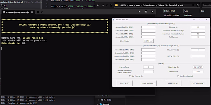 Ethereum Blockchain Volume Bot (Market Maker)