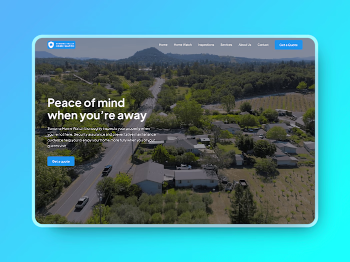 Sonoma Home Watch - Web Design & Webflow Development
