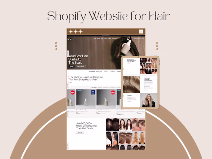 I designed a Shopify eCommerce