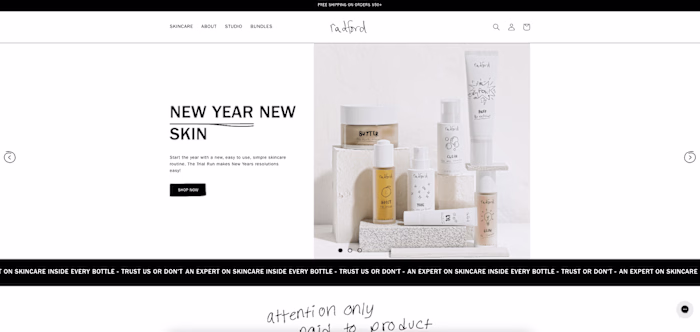 Radford Shopify Redesign & Optimization