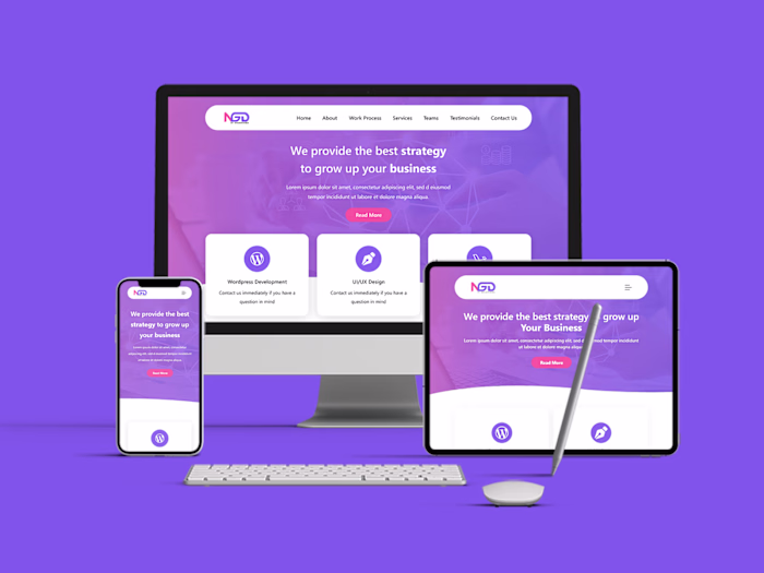 Website Design || Website Mockup || Landing Page Design