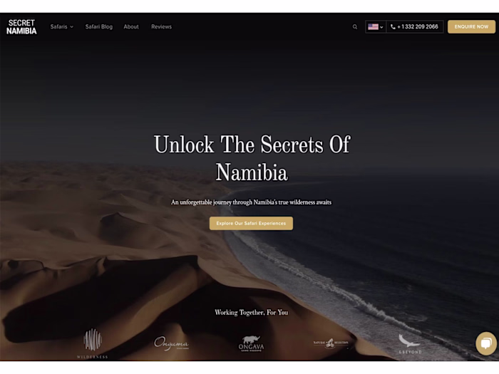 SecretNamibia  - Framer Development and CMS integration