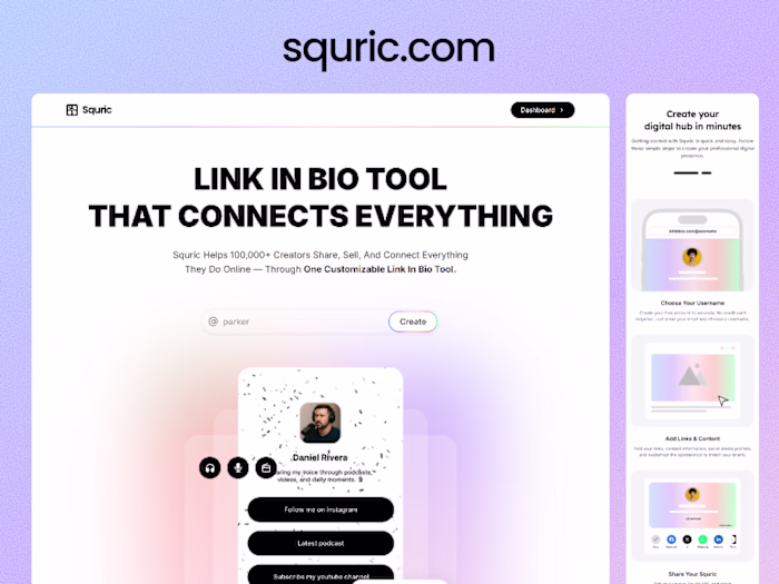 Squric Link In Bio Platform Development