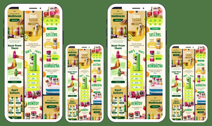 Email Campaign Design & Klaviyo Automation for Beverage Brand