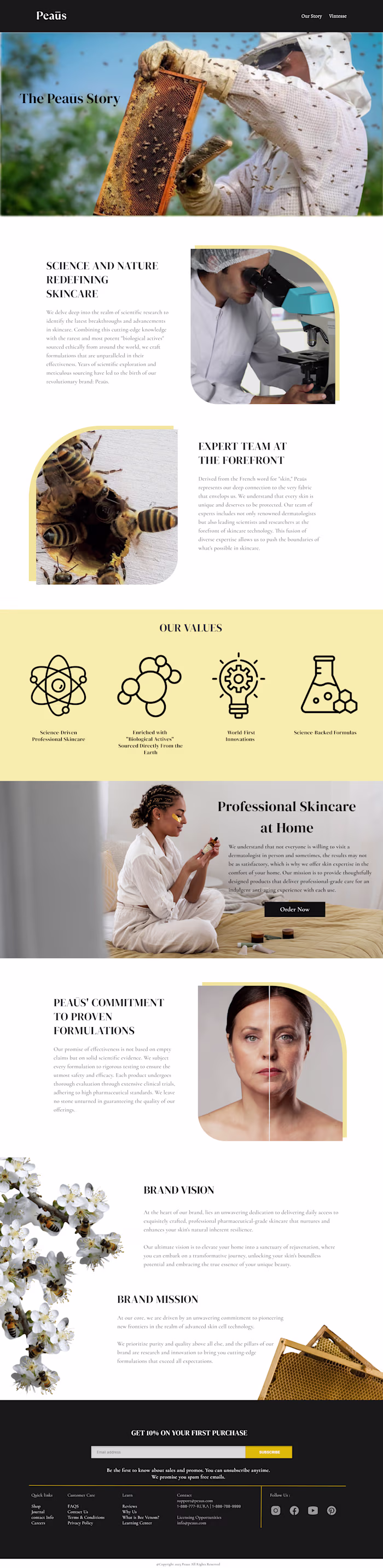 Redesign - Peaus :: Behance