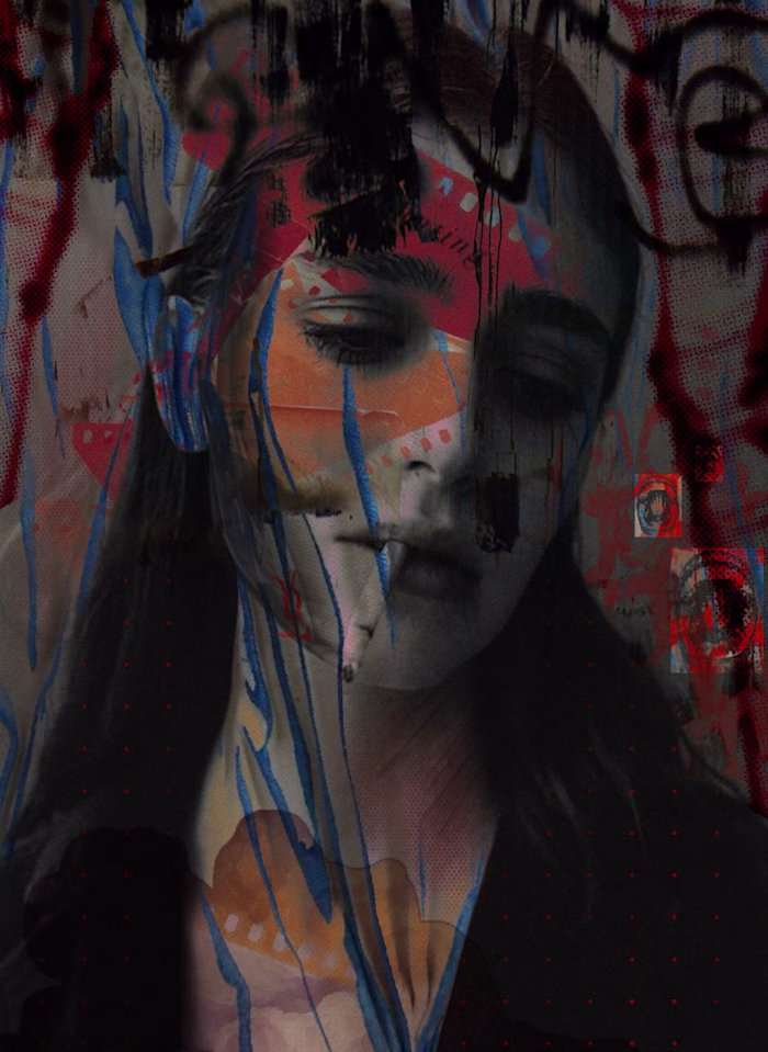 Mixed media poster