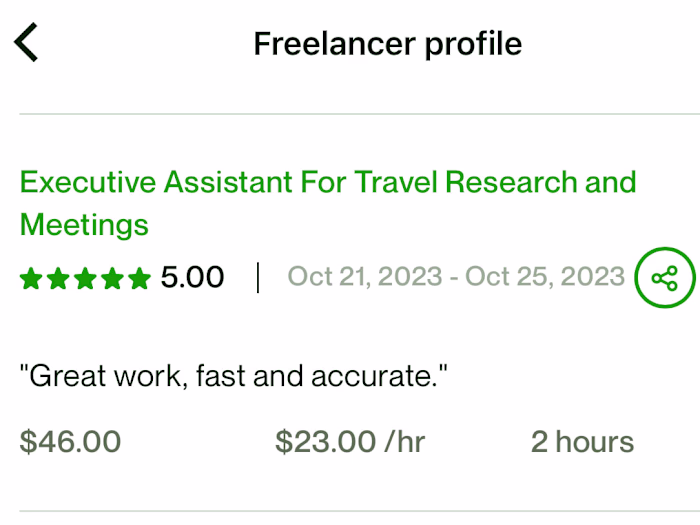 Virtual assistant task 