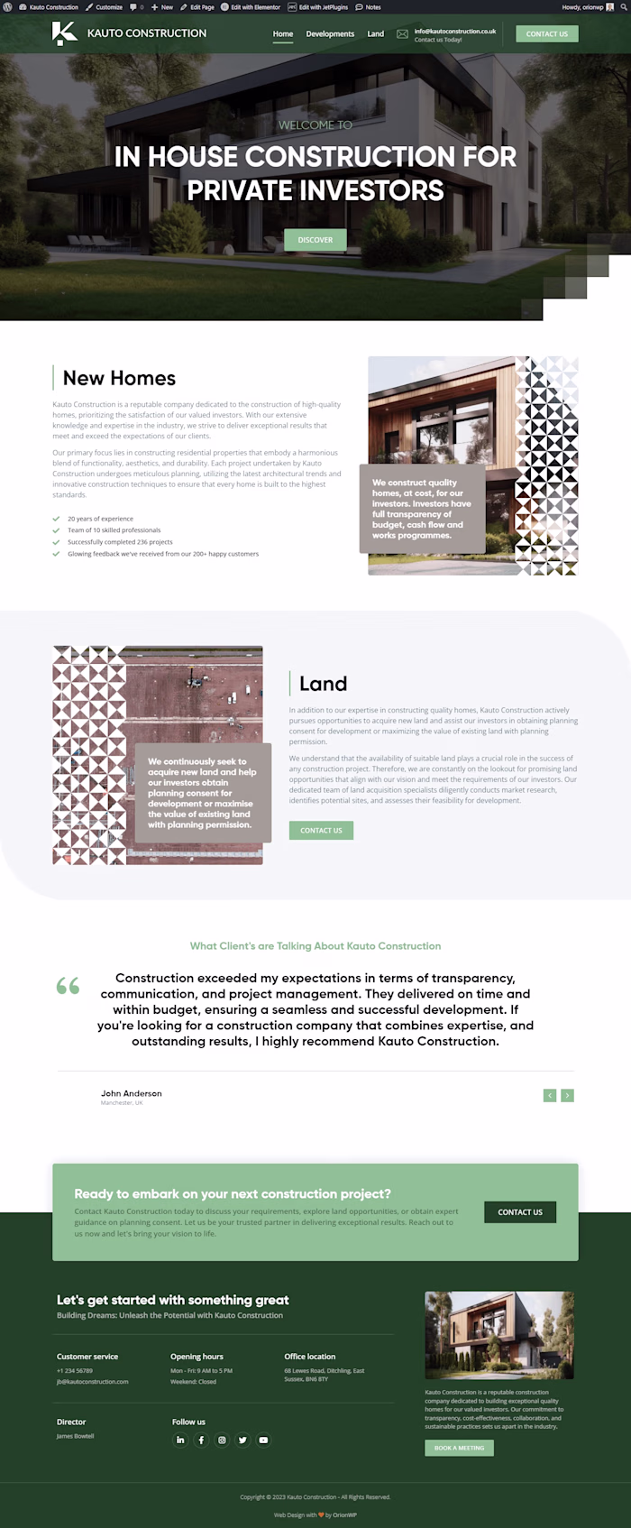 I developed a high-end, conversion-focused