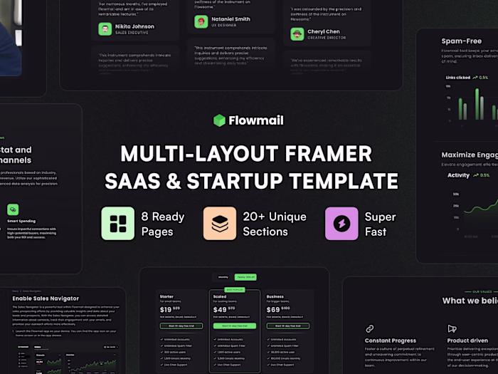 Flowmail — SaaS & Startup Website
