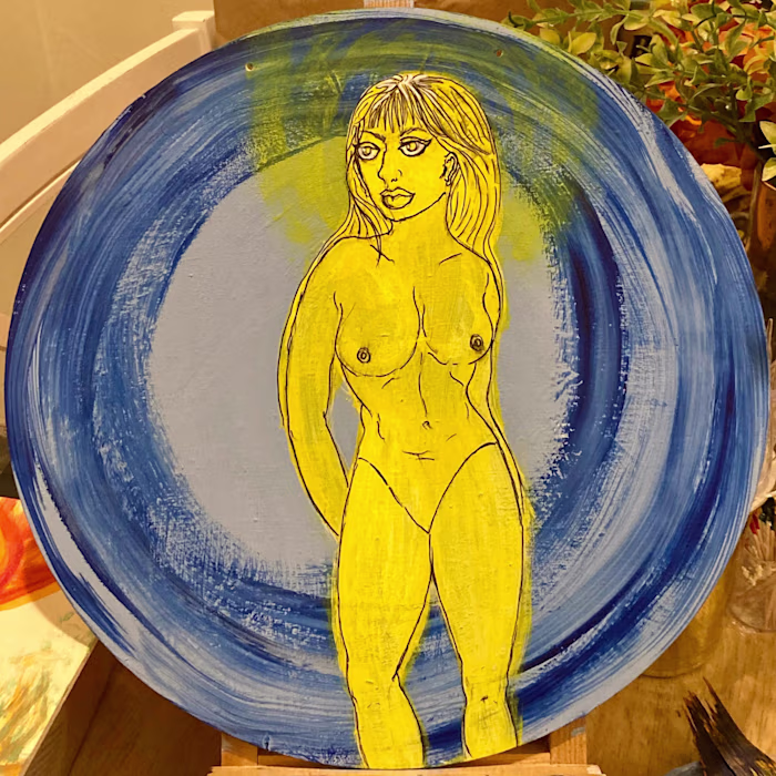 This is a #wip for a painting I’m working on. I make handmad...