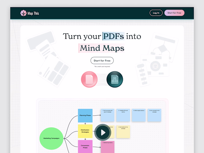 Map-This – AI-Powered PDF to Interactive Mind Map Tool Website
