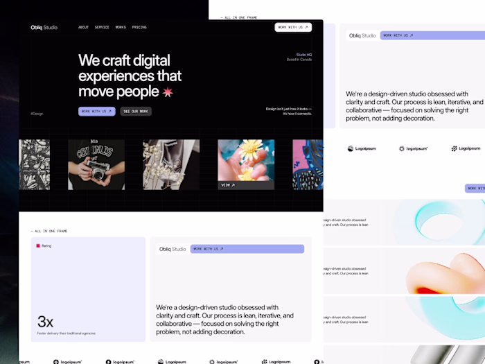 Obliq Studio — Creative Agency & Design