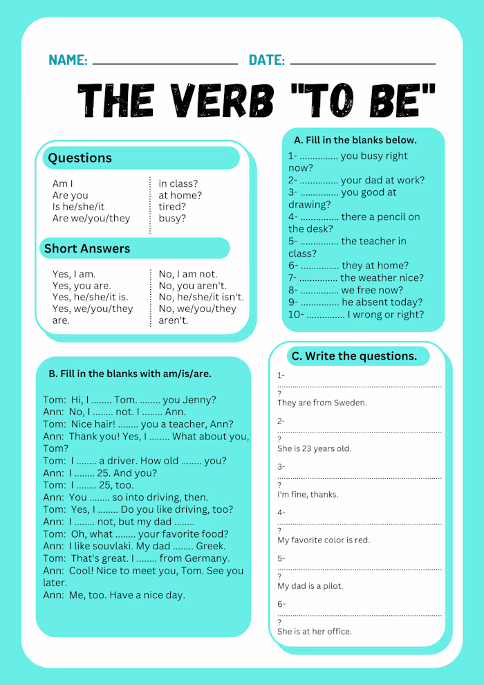 English/Greek worksheet creation