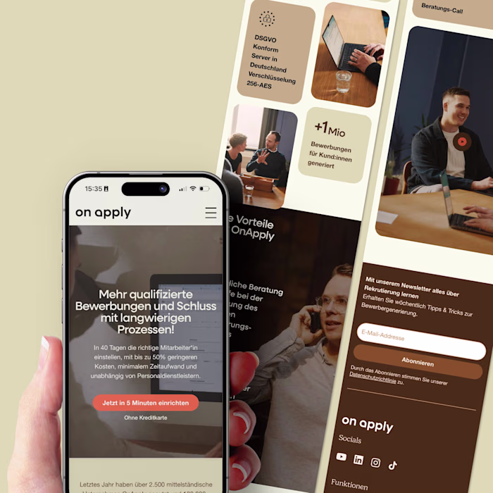 SaaS B2B Website for OnApply