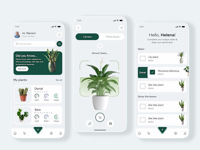 Here is my Plant Care Mobile App Redesign Feel free to give ...