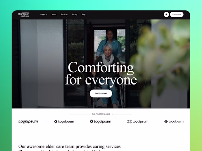 Introducing Oldage A thoughtful template designed for elderl...