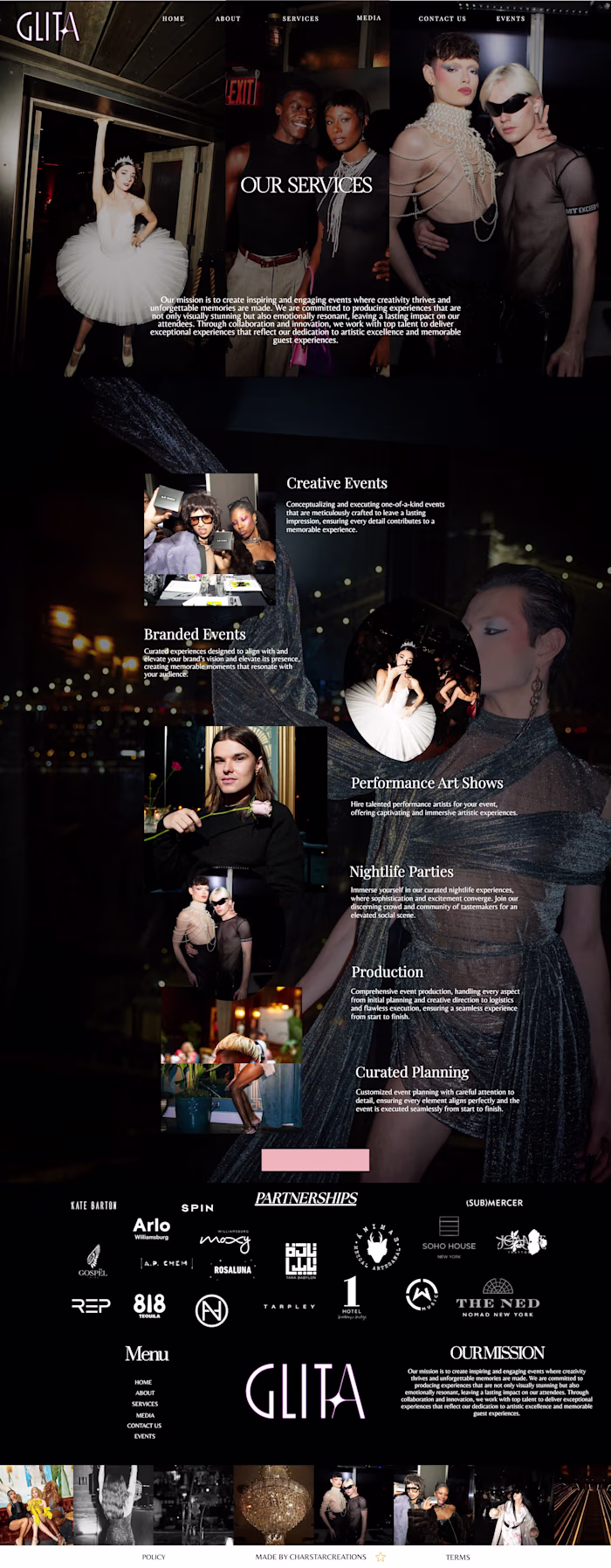 Web Design: Glita NYC