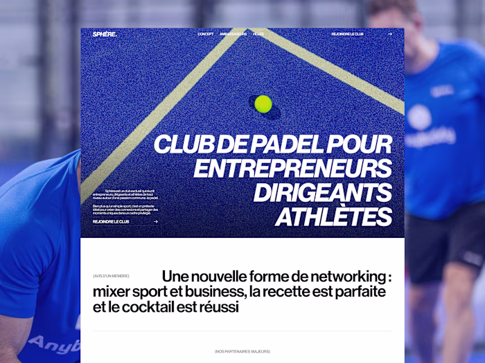 Sphère – Website Design