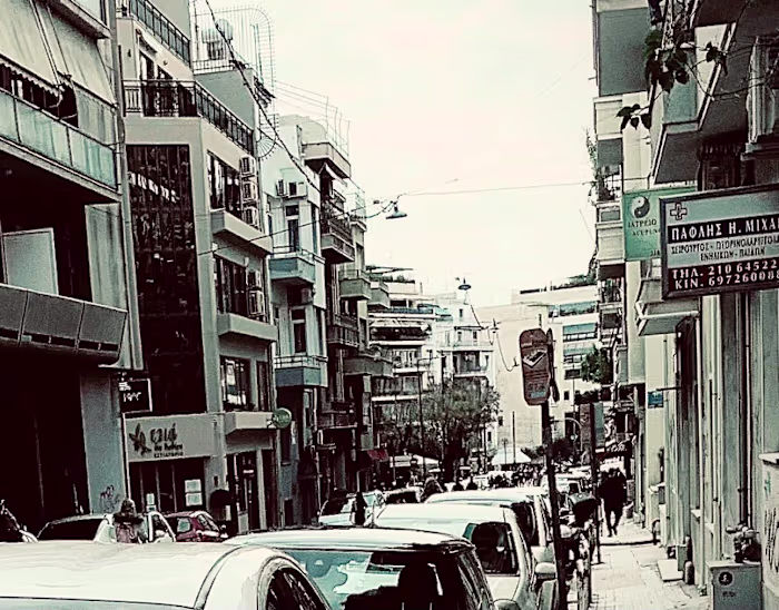 Street photo ATHENS DUST