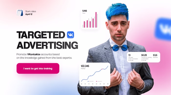 Landing Page for an online course