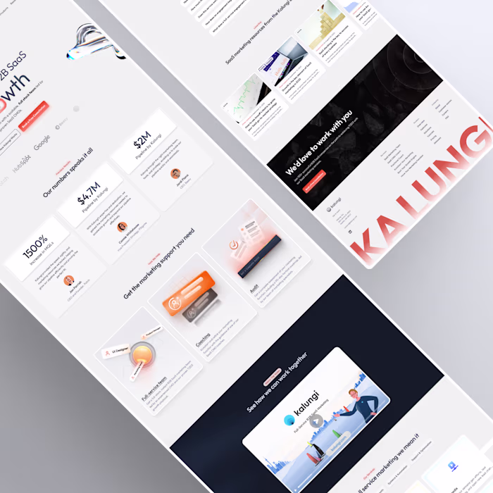 Complete website revamp for SaaS agency