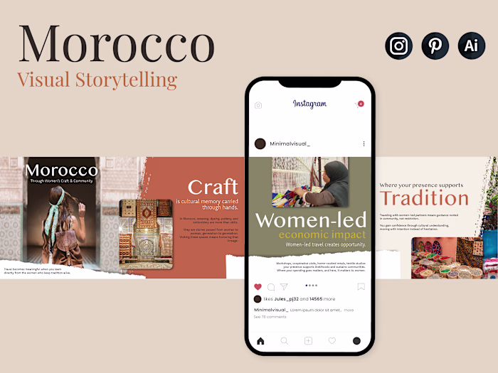 A visual storytelling Instagram carousel