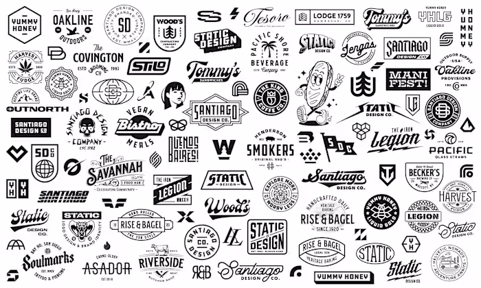 A selection of logos I’ve created over the years. A snapshot...