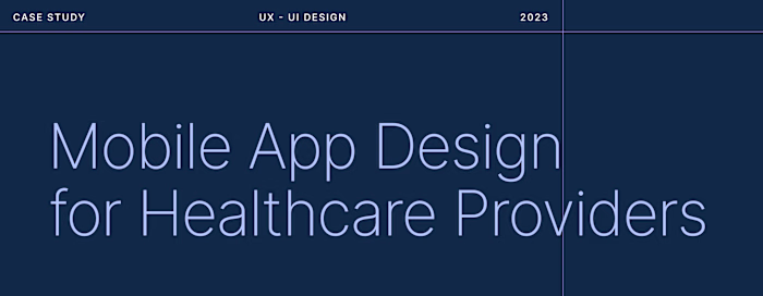Mobile App Design for Healthcare Provider