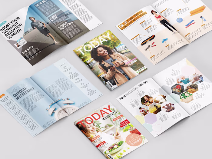 Graphic Design for Today Magazine