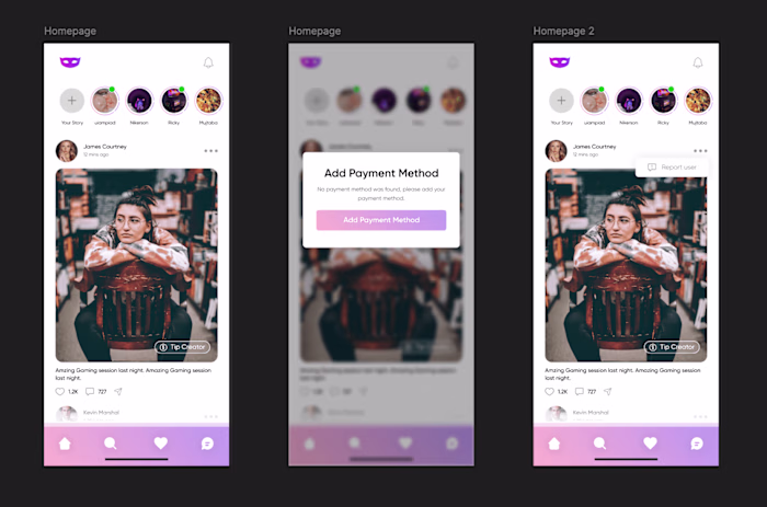 Unmasked - A Social Network For Creators 