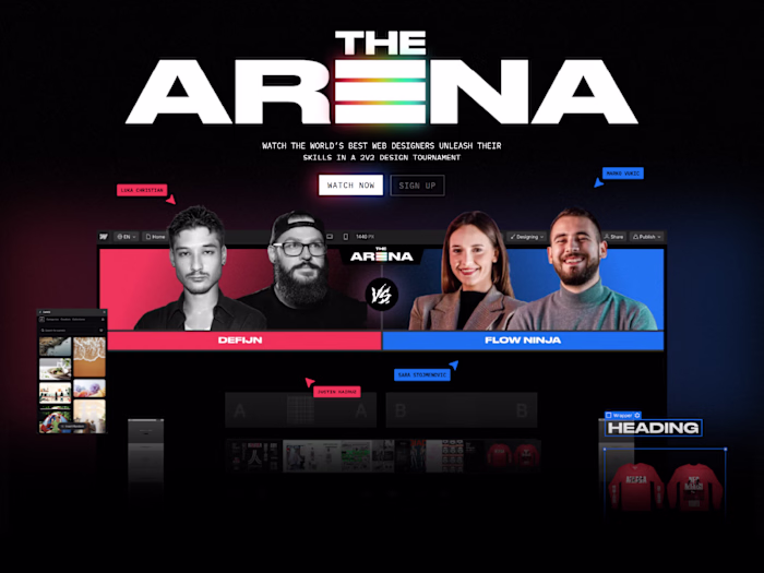 The Arena 2024 - Speed Building Challenge Website