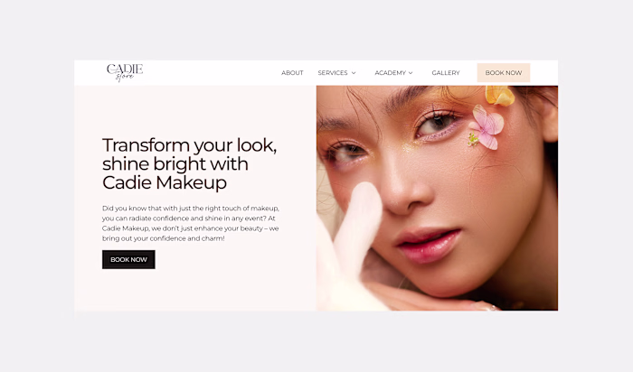 Branding, Web Design and Development for Makeup Academy
