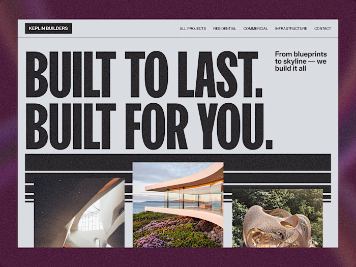Keplin Builders (Framer Landing Page)