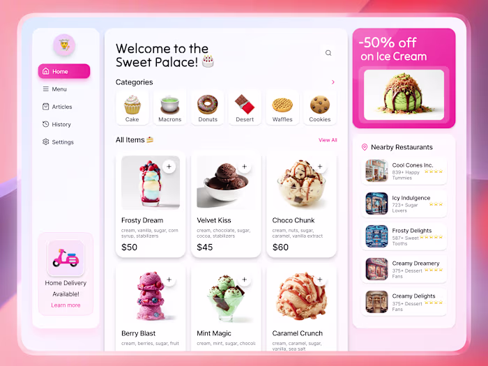 Modern Food Landing Page | E commerce Web Design