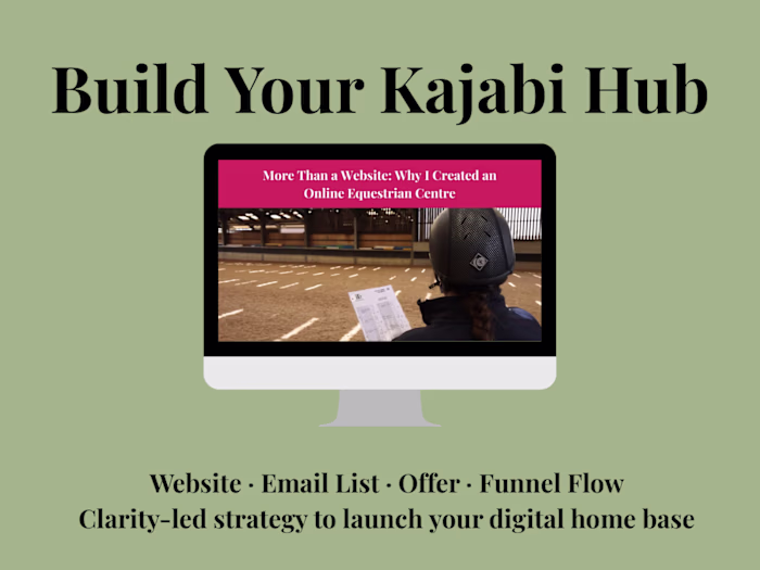 Building an Online Equestrian Centre on Kajabi