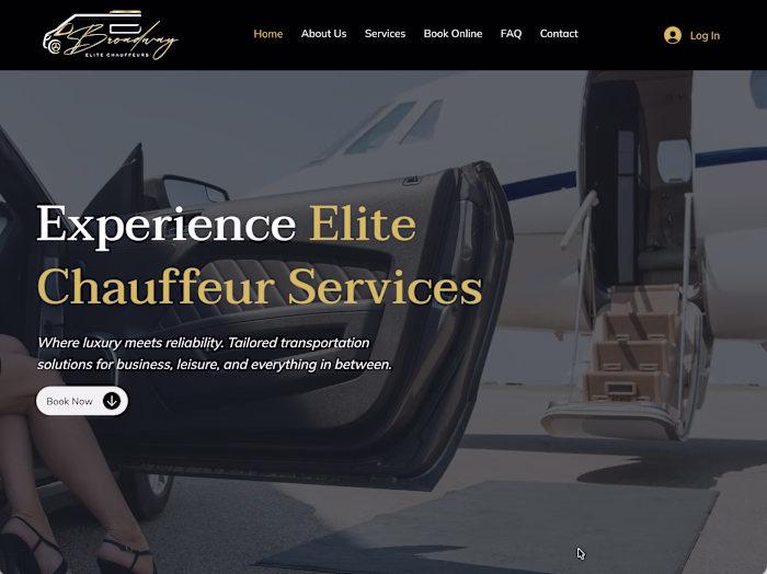 Broadway Elite Chauffeurs Website Design and Development