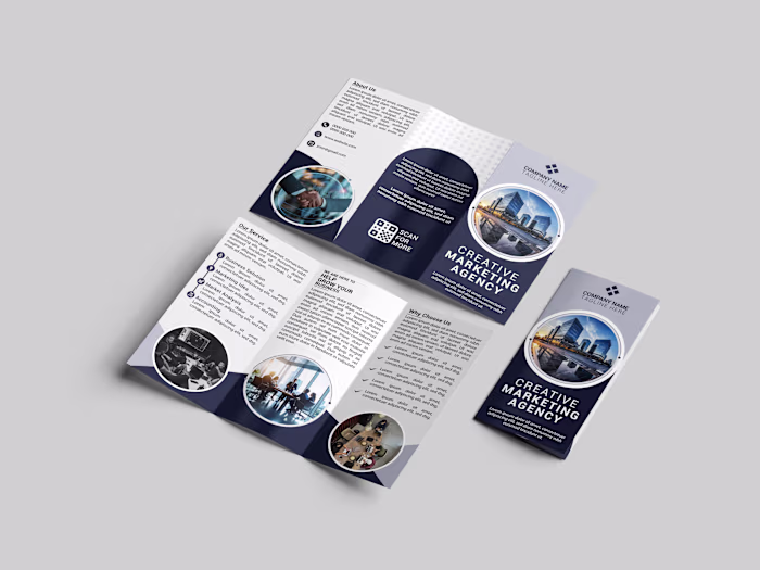 Corporate Tri-Fold Brochure | Creative Marketing Agency