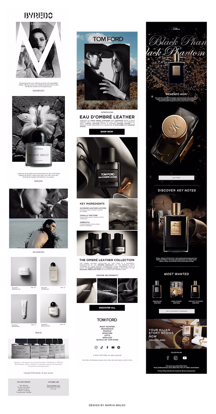 Email & Newsletter Design | Perfume Brands