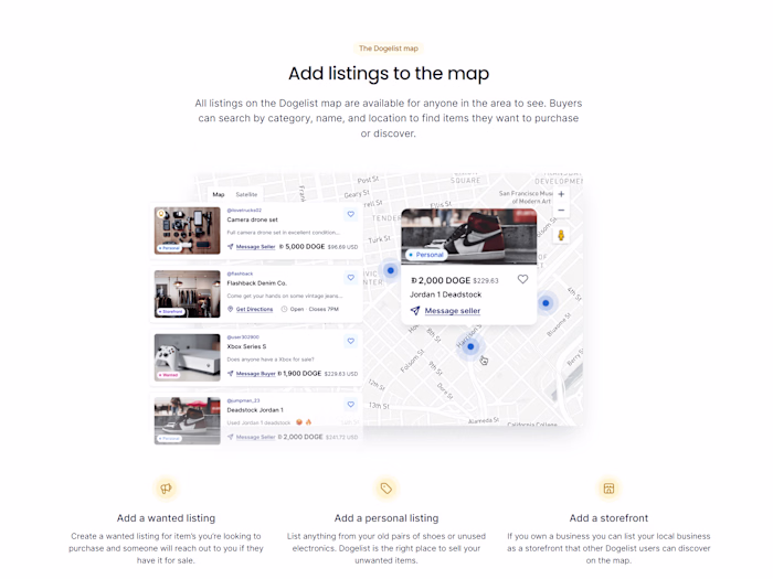 Explore, buy, and sell with Dogecoin
