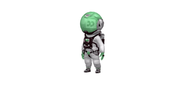 3D Interactive Astronaut Using Spline