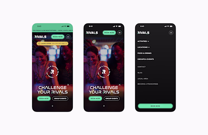 Working on some event marketing screens